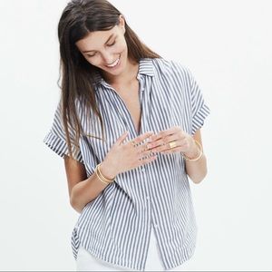 Madewell Central Shirt in Chambray Stripe